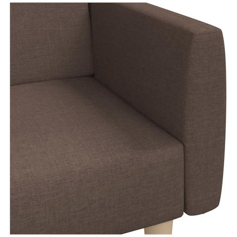 Divano Letto a 2 Posti Tortora in Tessuto - Foto 9