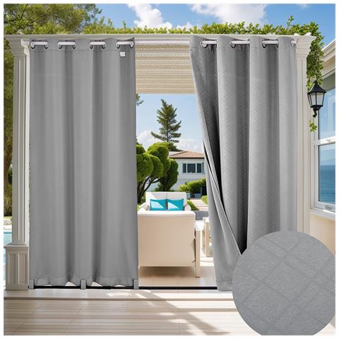 Tenda Da Esterno Impermeabile Goffrata Lightgrey M - Foto 2