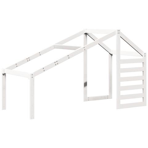 Tetto Per Letto Bambini Bianco 188x82x113cm Legno Massello Pino - Foto 1