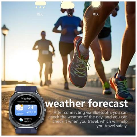 Smartwatch Con Monitoraggio Della Pressione Sanguigna E Ecg, Compatibile Con Huawei, Samsung, Apple, Garmin Black - Foto 2