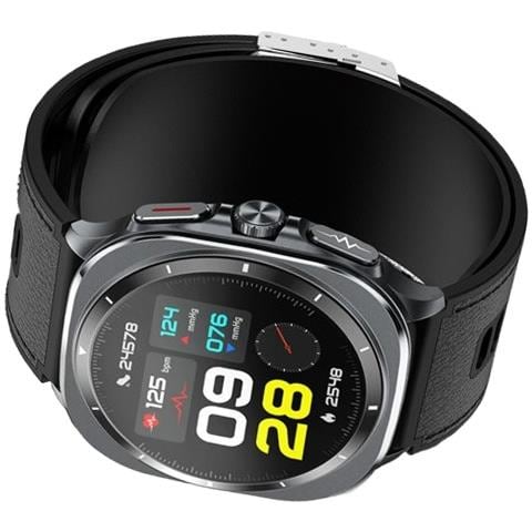 Smartwatch Con Monitoraggio Della Pressione Sanguigna E Ecg, Compatibile Con Huawei, Samsung, Apple, Garmin Black - Foto 7