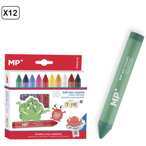 12 Pacchi Di Crayon Morbidi 10 Pz. - Foto 1