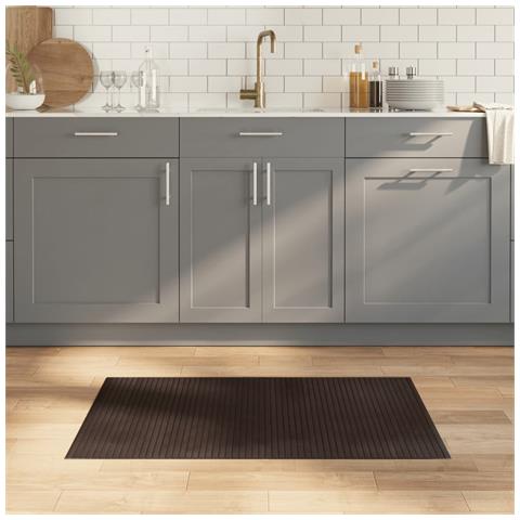 Tappeto Rettangolare Marrone Scuro 60x100 Cm In Bambù - Foto 8