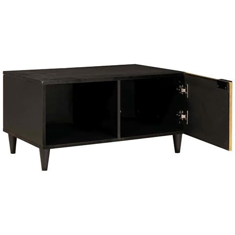 Tavolino da salotto Nero e Oro 80 x 50 x 40 cm - Foto 2