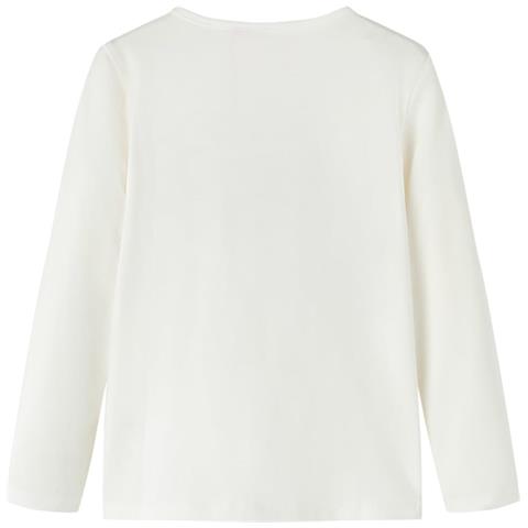 Maglietta da Bambina a Maniche Lunghe Ecru 92 - Foto 2