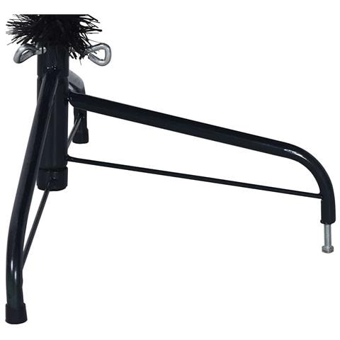 Albero di Natale artificiale con luci integrate Nero 210 cm PVC - Foto 9
