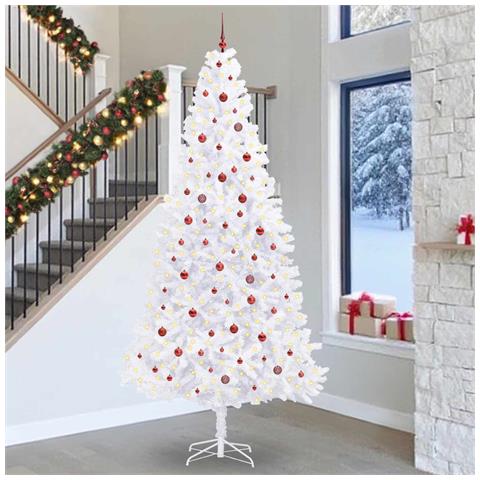 Albero di Natale artificiale Bianco 300 cm PVC e Acciaio - Foto 2