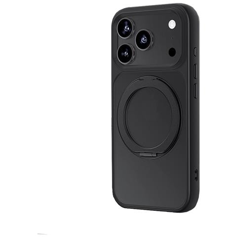 Custodia Antiurto Nera Con Effetto Pelle E Supporto A 360° Compatibile Con Iphone 17 Air - Foto 1
