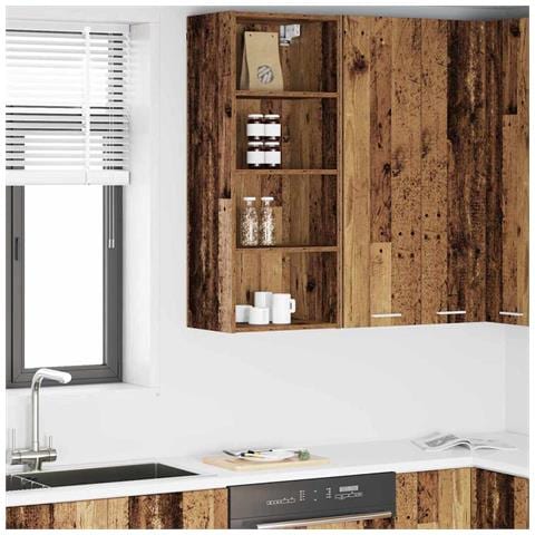 Armadio pensile Riga Legno vecchio 40 x 29,5 x 100 cm - Foto 2