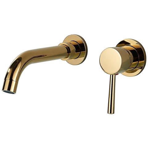 Rubinetto per lavabo da bagno, Blackswan, tipo M165, modello oro lucido, misura 20 cm - Foto 1