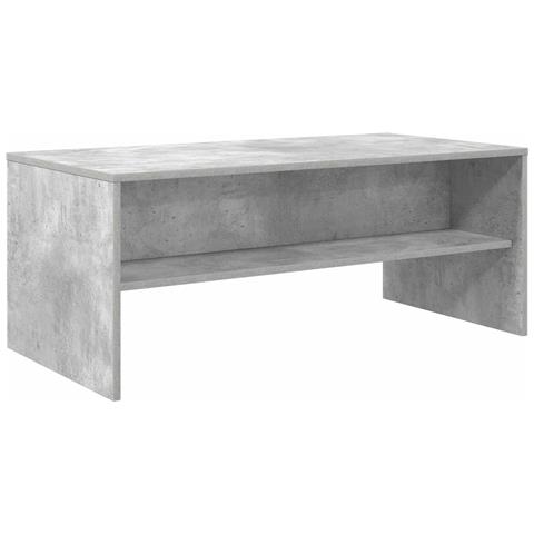 Tavolino da salotto Grigio cemento 100 x 50 x 40 cm - Foto 1