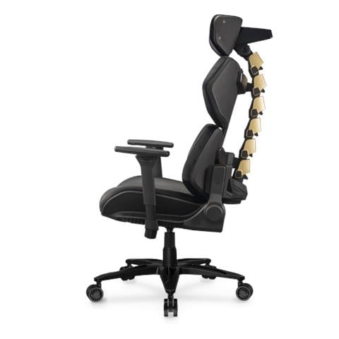 Terminator Elite Gold Sedia da gaming per PC Seduta imbottita Nero, Oro - Foto 9