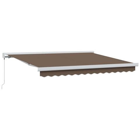 Tenda retrattile Tortora 500 × 300 cm Tela e Alluminio - Foto 1