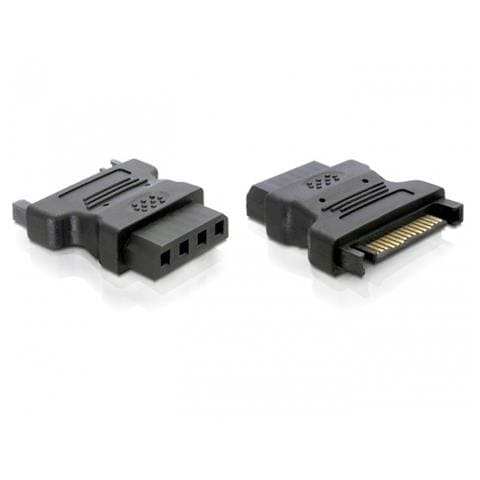 Adapter Power - IDE drive > 4 Pin, SATA 15 p, IDE 4p, Maschio / femmina, Nero - Foto 1