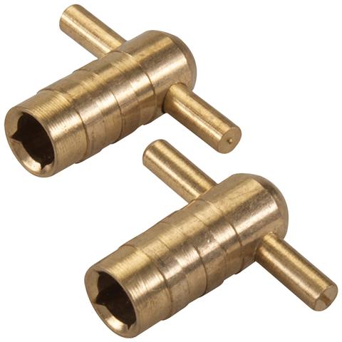 Chiave In Ottone Per Spurgo Scarico Radiatore - 2 Pezzi - Foto 2
