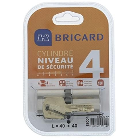 18004 cilindro Di Serratura Doppio Ingresso Serial Xp 40 + 40 nichelato - Foto 1