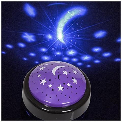 Starlight Projector - Lampada Proiettore Di Luna E Stelle, Altro Materiale, Viola- - Foto 1