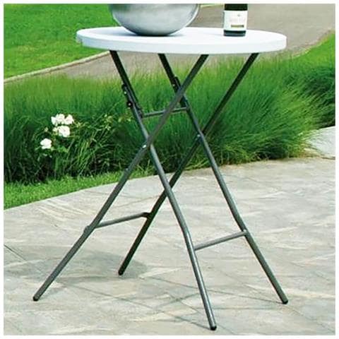 Cate - Tavolo Catering Rotondo In Acciaio E Abs - Foto 3