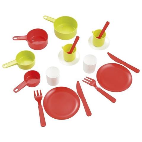 ECF7600000973 100% Chef - Padella con Set Tavola 18 Pezzi - Foto 1