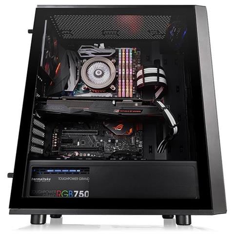Case Versa J25 Middle Tower ATX, micro ATX, Mini-ITX 2 Porta USB 3.2 Colore Nero (Finestrato) - Foto 2