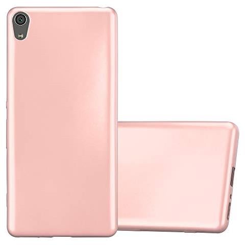 Custodia Compatibile Con Sony Xperia Xa In Oro Rosa Metallico - Coperchio Protettivo In Silicone Tpu Flessibile - Foto 1