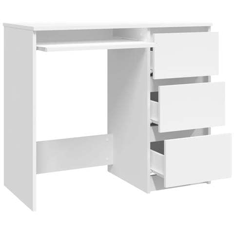 Scrivania Bianca 90x45x76 cm in Legno Multistrato - Foto 2
