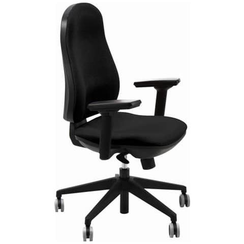 Sedia Operativa Girevole Ariel Aier Eco Smart Rivestimento Ignifugo - Nero - Aier / in - Foto 1