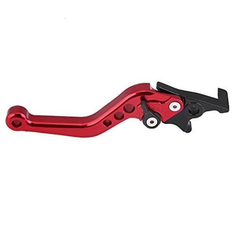 1 Paio Moto Maniglia Della Frizione Leva Freno Leve Leva Freno Universale Maniglia A Doppio Disco (red) - Foto 2