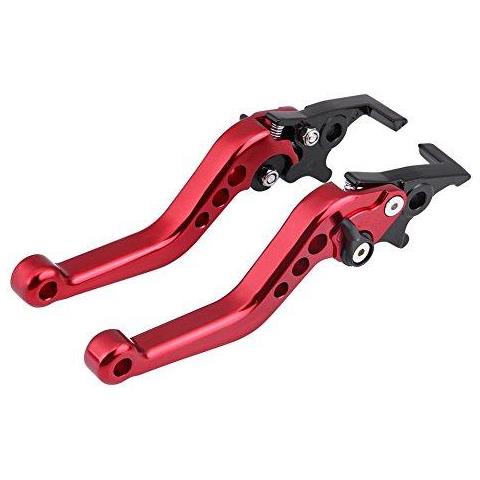 1 Paio Moto Maniglia Della Frizione Leva Freno Leve Leva Freno Universale Maniglia A Doppio Disco (red) - Foto 1