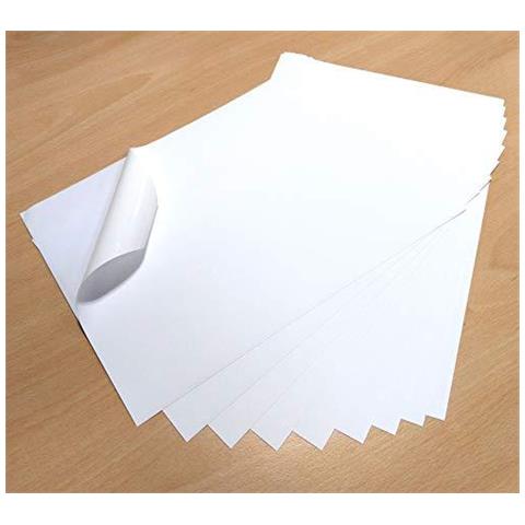 10 Fogli Bianchi A4 Impermeabile Del Pvc Del Vinile Opaco Autoadesivo Autoadesivo Inkjet Printable - Foto 1