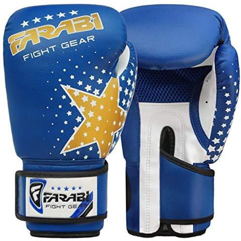 Farabi Stella Bambini Guanti Di Inscatolamento Migliore Per Kickboxing Arti Marziali Mma Muay Thai Fitness E Palestra Formazione Di 6 Oz - Foto 1