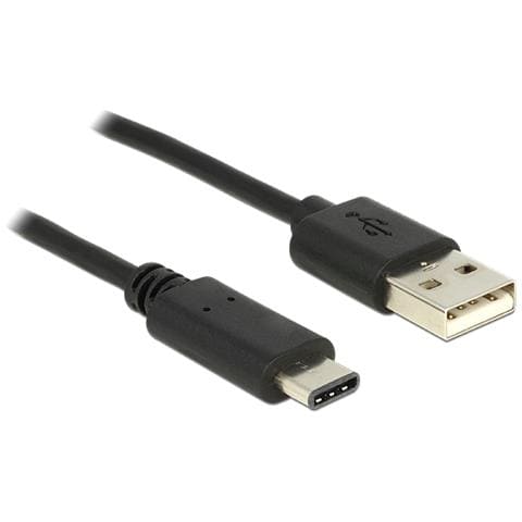 0.5m, USB2.0-A / USB2.0-C 0.5m USB A USB C Nero cavo USB - Foto 1