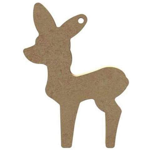 Cervo In Legno Mdf Da Appendere - 11 X 7 Cm - Foto 1