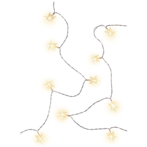 80 Luci Led A Stella Ip44 Bianco Caldo A Batteria Con Timer - Foto 2