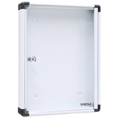 Pan51 Bacheca Magnetica Con Anta Battente Per Interni In Alluminio, Con Serratura E Chiave, 40 X 30 X 5 Cm, Contiene 1 X A4 Bianco - Foto 3