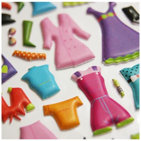Adesivi Riutilizzabili - Schiuma - Abbigliamento Per Bambina - Foto 2