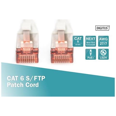 Cavo Rete S-ftp Cat.6 Doppia Schermatura Ls0h Colore Bianco Mt. 5 - Foto 3