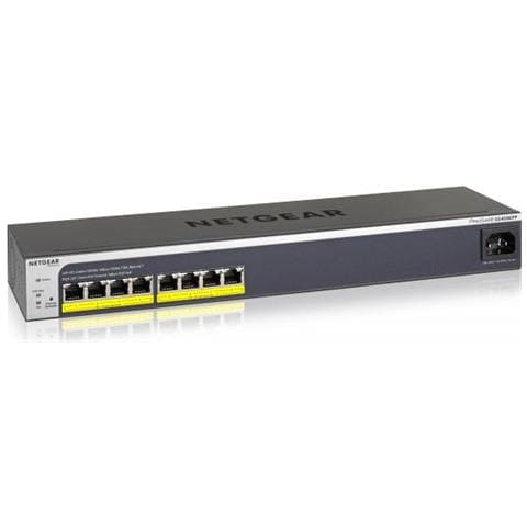 Netgear Gs408epp Gestito L2 Gigabit Ethernet [10/100/1000] Supporto Power Over Ethernet [poe] Nero, Grigio (netgear Plus - Foto 1