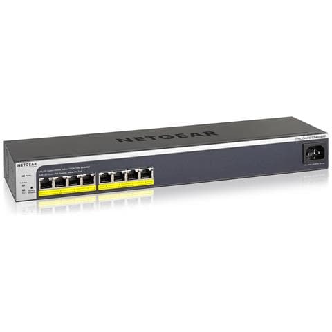 Netgear Gs408epp Gestito L2 Gigabit Ethernet [10/100/1000] Supporto Power Over Ethernet [poe] Nero, Grigio (netgear Plus - Foto 3