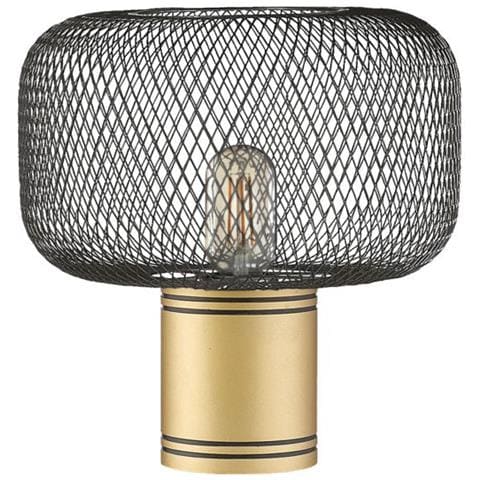 Lampada Da Tavolo Osiris 1l, Nero Oro - Foto 1