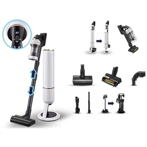 Aspirapolvere Senza Filo BESPOKE Jet Plus Pet VS20B95823W Senza sacchetto Potenza 210W Colore Nero /Bianco - Foto 2