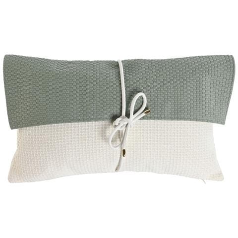 Cuscino Bianco Verde 50 X 10 X 30 Cm - Foto 1