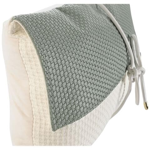 Cuscino Bianco Verde 50 X 10 X 30 Cm - Foto 5