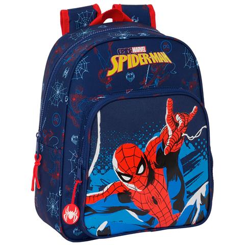 Zaino Scuola Spider-man Neon Blu Marino 27 X 33 X 10 Cm - Foto 1