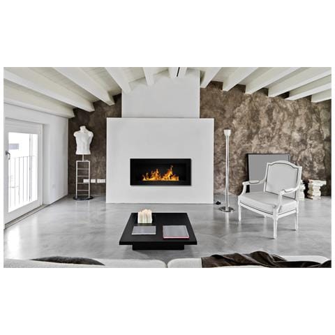 Camino A Bioetanolo A Parete O Da Incasso Lucca Nero L 90 X P 12 X H 40 - Foto 6