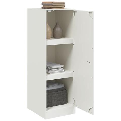 Credenza Bianca 34,5x39x107 cm in Acciaio - Foto 2