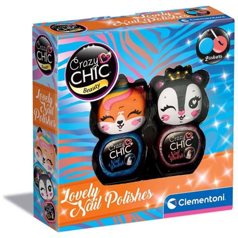Crazy Chic-Lovely Nail Polishes: Pantera E Volpe-Kit 2 Colorati, Smalti Bambine 6 Anni, Decorazione Unghie, Non Tossico - Foto 1
