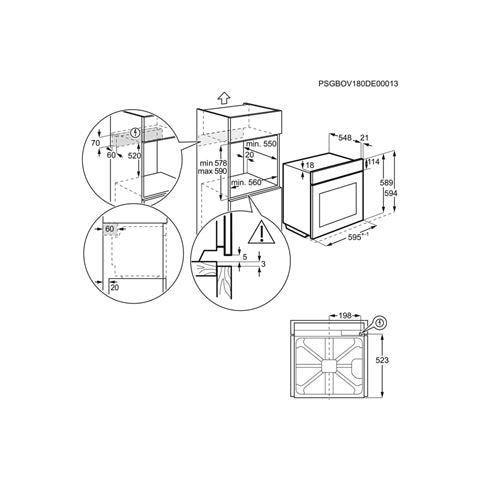 Forno Elettrico da Incasso 949 498 424 Capacità 72 L Multifunzione Colore Nero, Acciaio inox - Foto 8