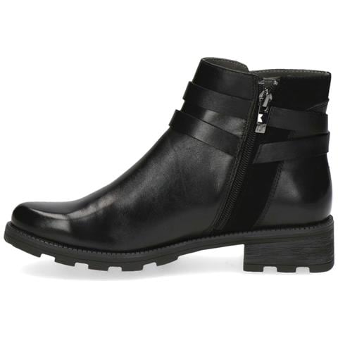 Black Comb Casual Closed Booties Stivaletti Pelle Scarpe Donna Nero Eu 36, 9-25429-41-019 - Foto 3
