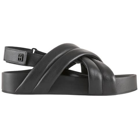 Schwarz Casual Open Sandals Sandali Pelle Scarpe Donna Nero Eu 38, 7-102950 0100 - Foto 2